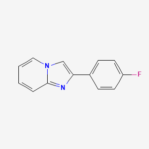 molecular formula C13H9FN2 B1298765 2-(4-Fluorophenyl)imidazo[1,2-a]pyridine CAS No. 347-12-6