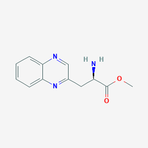 Methyl (R)-2-amino-3-(quinoxalin-2-yl)propanoate