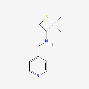 2,2-Dimethyl-N-(pyridin-4-ylmethyl)thietan-3-amine