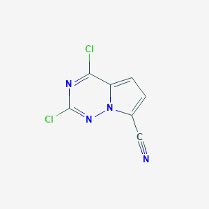 2,4-Dichloropyrrolo[2,1-f][1,2,4]triazine-7-carbonitrile