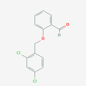 molecular formula C14H10Cl2O2 B1298767 2-[(2,4-Dichlorobenzyl)oxy]benzaldehyde CAS No. 52803-60-8
