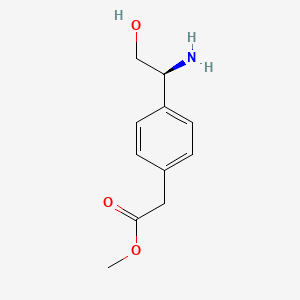 (S)-Methyl 2-(4-(1-amino-2-hydroxyethyl)phenyl)acetate