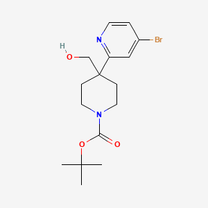 Tert-butyl 4-(4-bromopyridin-2-yl)-4-(hydroxymethyl)piperidine-1-carboxylate