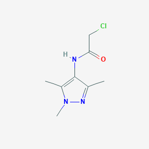 molecular formula C8H12ClN3O B1298772 2-Chloro-n-(1,3,5-trimethyl-1h-pyrazol-4-yl)acetamide CAS No. 90153-58-5