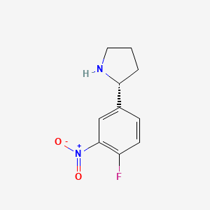 (R)-2-(4-Fluoro-3-nitrophenyl)pyrrolidine