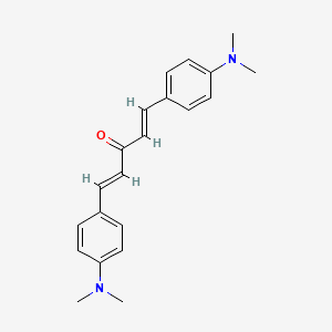 molecular formula C21H24N2O B1298773 1,5-Bis(4-dimethylaminophenyl)-1,4-pentadien-3-one CAS No. 6673-14-9