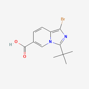 1-Bromo-3-(tert-butyl)imidazo[1,5-a]pyridine-6-carboxylic acid