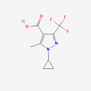 1-Cyclopropyl-5-methyl-3-(trifluoromethyl)-1H-pyrazole-4-carboxylic acid