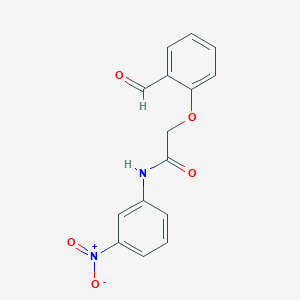 molecular formula C15H12N2O5 B1298777 2-(2-甲酰基苯氧基)-N-(3-硝基苯基)-乙酰胺 CAS No. 331962-81-3