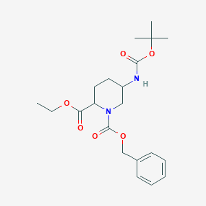 1-Benzyl 2-ethyl 5-((tert-butoxycarbonyl)amino)piperidine-1,2-dicarboxylate