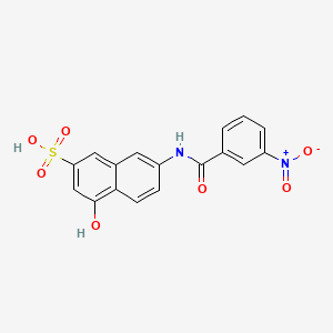 4-Hydroxy-7-[(3-nitrobenzoyl)amino]-2-naphthalenesulfonic acid