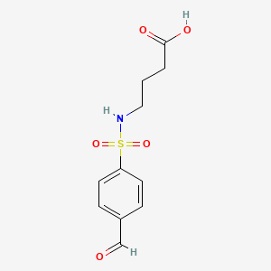 4-(4-Formylbenzenesulfonamido)butanoic acid