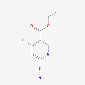 Ethyl 4-chloro-6-cyanonicotinate