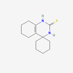 molecular formula C13H20N2S B1298782 Spiro(cyclohexane-1,4'(1'H)-quinazoline)-2'(3'H)-thione, 5',6',7',8'-tetrahydro- CAS No. 5579-43-1