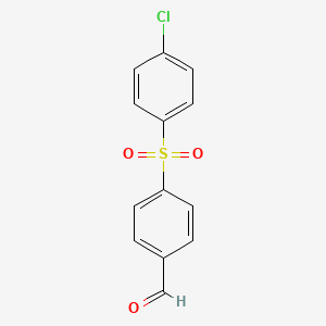 molecular formula C13H9ClO3S B1298785 4-((4-氯苯基)磺酰基)苯甲醛 CAS No. 77422-24-3
