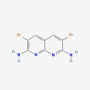 3,6-Dibromo-1,8-naphthyridine-2,7-diamine