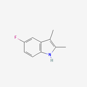molecular formula C10H10FN B1298786 5-Fluoro-2,3-dimethyl-1H-indole CAS No. 526-47-6