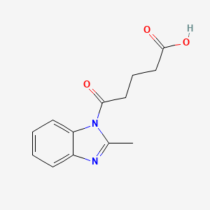 molecular formula C13H14N2O3 B1298787 5-(2-Methyl-benzoimidazol-1-yl)-5-oxo-pentanoic acid CAS No. 402944-82-5