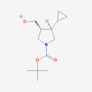 Rel-tert-butyl (3R,4R)-3-cyclopropyl-4-(hydroxymethyl)pyrrolidine-1-carboxylate