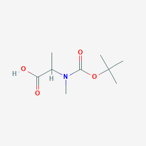 molecular formula C9H17NO4 B129879 2-((叔丁氧羰基)(甲基)氨基)丙酸 CAS No. 13734-31-1