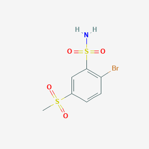 2-Bromo-5-(methylsulfonyl)benzenesulfonamide