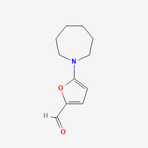 molecular formula C11H15NO2 B1298792 5-氮杂环-1-基呋喃-2-甲醛 CAS No. 436088-58-3