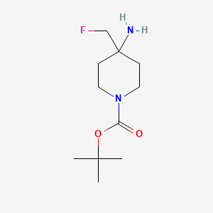 Tert-butyl 4-amino-4-(fluoromethyl)piperidine-1-carboxylate