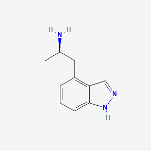 molecular formula C10H13N3 B12987947 (R)-1-(1H-indazol-4-yl)propan-2-amine 