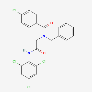 N-Benzyl-4-chloro-N-[(2,4,6-trichloro-phenylcarbamoyl)-methyl]-benzamide