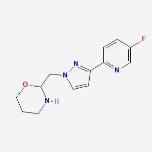 2-((3-(5-Fluoropyridin-2-yl)-1H-pyrazol-1-yl)methyl)-1,3-oxazinane