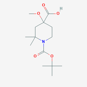 1-(tert-Butoxycarbonyl)-4-methoxy-2,2-dimethylpiperidine-4-carboxylic acid