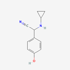 2-(Cyclopropylamino)-2-(4-hydroxyphenyl)acetonitrile