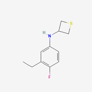 N-(3-Ethyl-4-fluorophenyl)thietan-3-amine