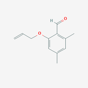 molecular formula C12H14O2 B12988016 2-(Allyloxy)-4,6-dimethylbenzaldehyde 