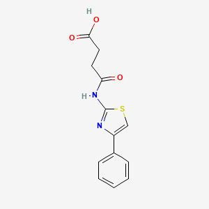 molecular formula C13H12N2O3S B1298803 4-氧代-4-[(4-苯基-1,3-噻唑-2-基)氨基]丁酸 CAS No. 71576-04-0