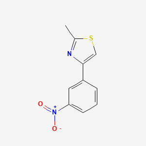 molecular formula C10H8N2O2S B1298805 2-Methyl-4-(3-nitrophenyl)-1,3-thiazole CAS No. 39541-91-8