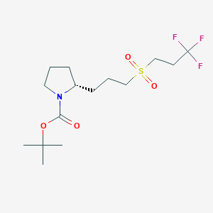 tert-Butyl (R)-2-(3-((3,3,3-trifluoropropyl)sulfonyl)propyl)pyrrolidine-1-carboxylate