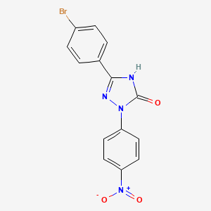 5-(4-Bromophenyl)-2-(4-nitrophenyl)-1H-1,2,4-triazol-3(2H)-one