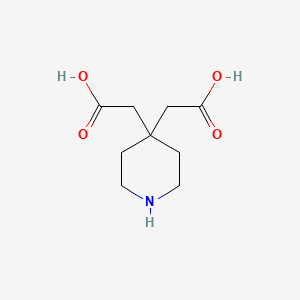 2-[4-(Carboxymethyl)-4-piperidyl]acetic acid