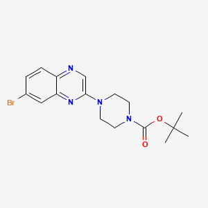 molecular formula C17H21BrN4O2 B12988091 Tert-butyl 4-(7-bromoquinoxalin-2-yl)piperazine-1-carboxylate 