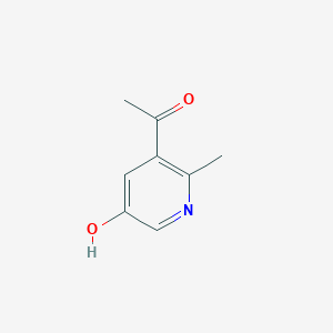 molecular formula C8H9NO2 B12988097 1-(5-Hydroxy-2-methylpyridin-3-yl)ethanone 