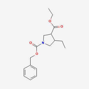 1-Benzyl 3-ethyl 4-ethylpyrrolidine-1,3-dicarboxylate