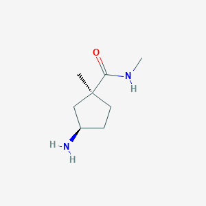 (1S,3R)-3-Amino-N,1-dimethylcyclopentane-1-carboxamide