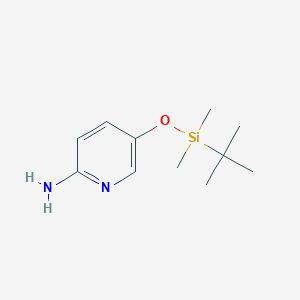 molecular formula C11H20N2OSi B12988123 5-((tert-Butyldimethylsilyl)oxy)pyridin-2-amine 