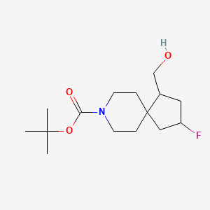 tert-Butyl 3-fluoro-1-(hydroxymethyl)-8-azaspiro[4.5]decane-8-carboxylate