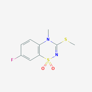 7-Fluoro-4-methyl-3-(methylthio)-4H-benzo[e][1,2,4]thiadiazine 1,1-dioxide