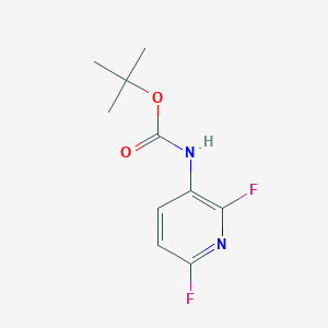 molecular formula C10H12F2N2O2 B12988202 tert-Butyl (2,6-difluoropyridin-3-yl)carbamate 