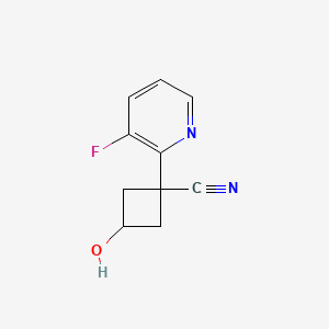 1-(3-Fluoropyridin-2-yl)-3-hydroxycyclobutane-1-carbonitrile