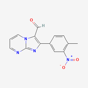 2-(4-Methyl-3-nitrophenyl)imidazo[1,2-a]pyrimidine-3-carbaldehyde