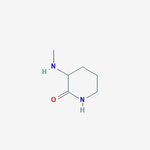 molecular formula C6H12N2O B12988252 3-(Methylamino)piperidin-2-one 